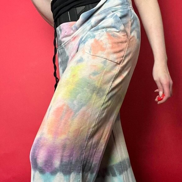 Everlast / Pastel tie dye bell bottom sweatpants​​​​​​​​​ - Picture 5 of 6